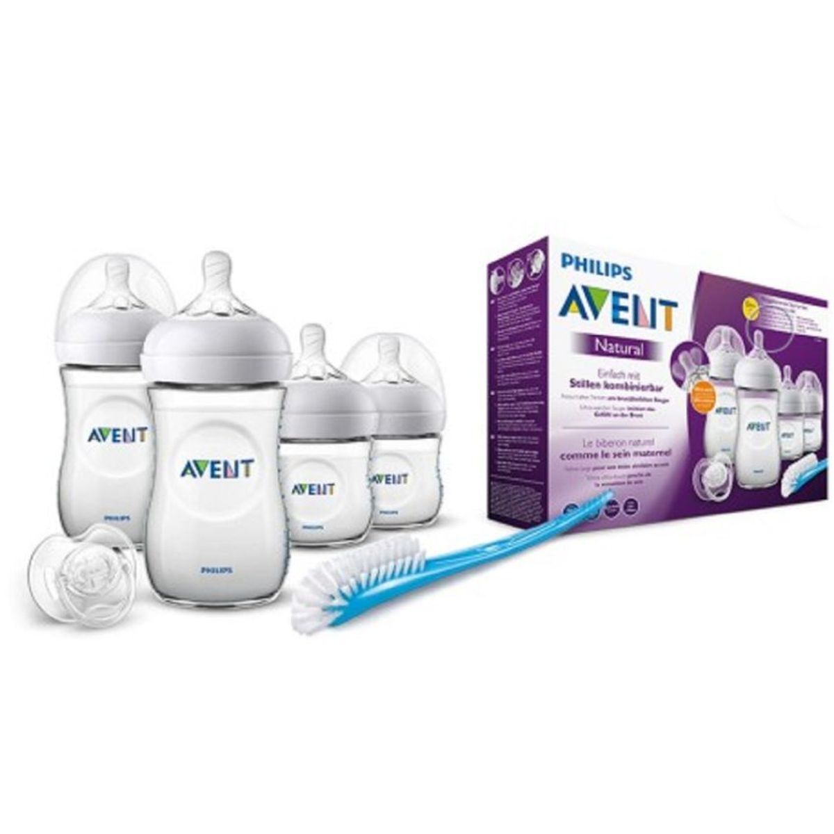 AVENT - Avent set teteros naturals anti gases bebe new born-unisex