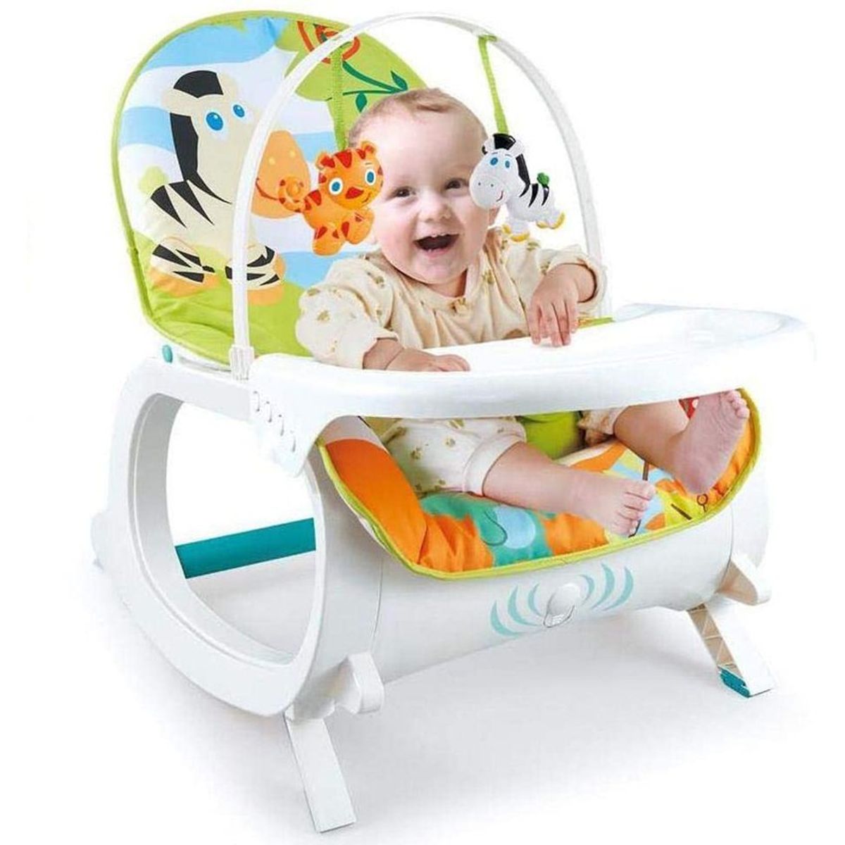 GENERICO - Silla y Comedor Bebe Relajante Mecedora Musical 0-4