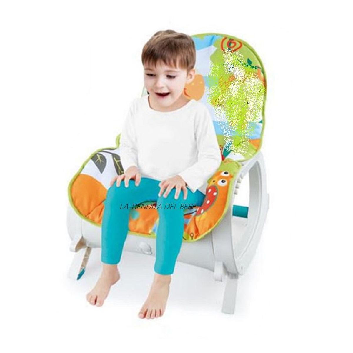 GENERICO - Silla y Comedor Bebe Relajante Mecedora Musical 0-4