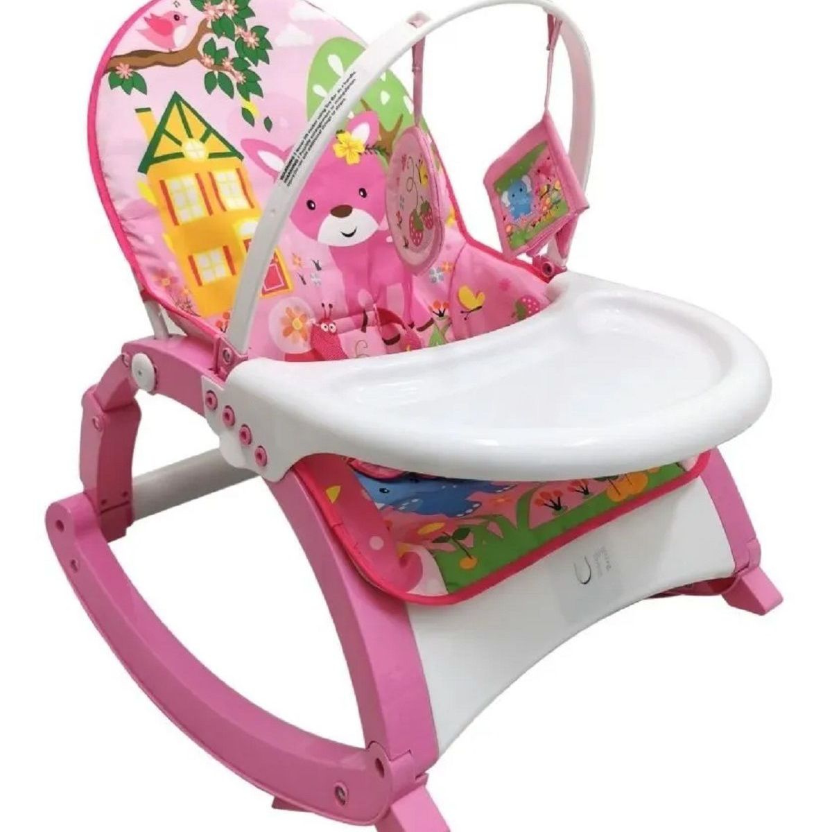 SUNBABY - Silla Comedor Bebe Mecedora Grande 0-4 años Oferta Reclinabl