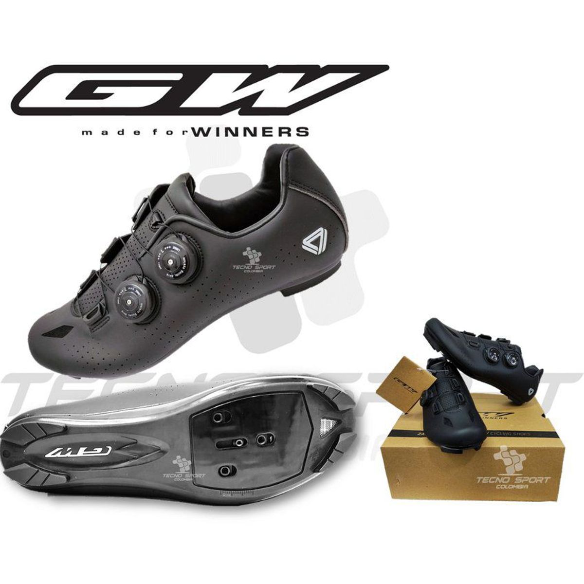 GW - Zapatilla ciclismo gw doble boa bicicleta ruta