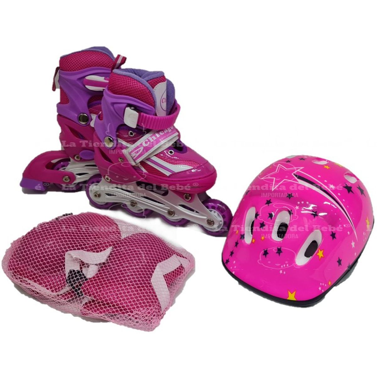 CHICAGO - Patines  Kit Protección Niña Deporte 34-37 Graduables