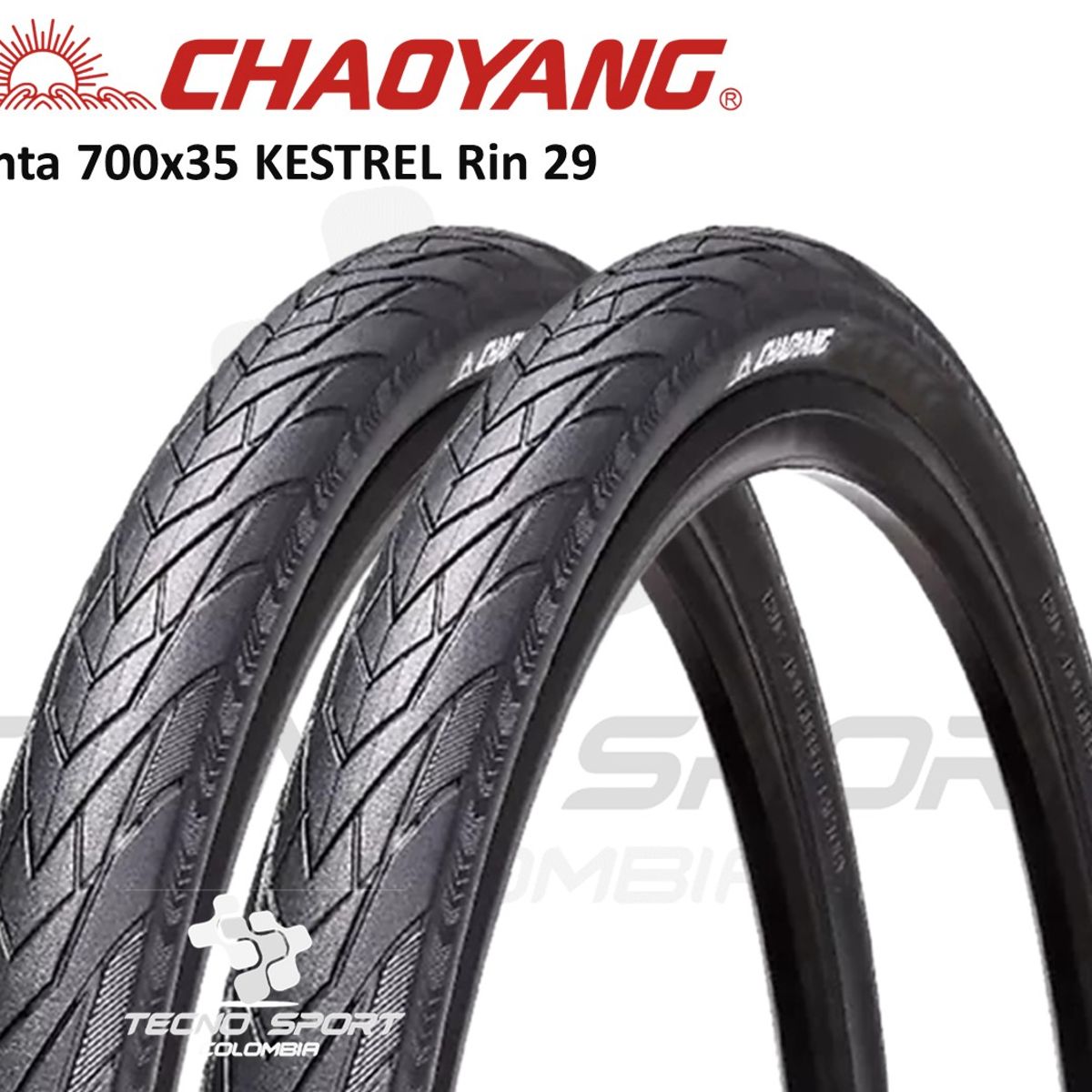 CHAOYANG - Llanta Bicicleta 700x35 Rin 29 Chaoyang Lisa X 2 Unidades