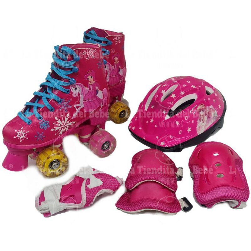 GENERICO - Patines  Kit Protección Niña Deporte Infantil TALLA 36-37