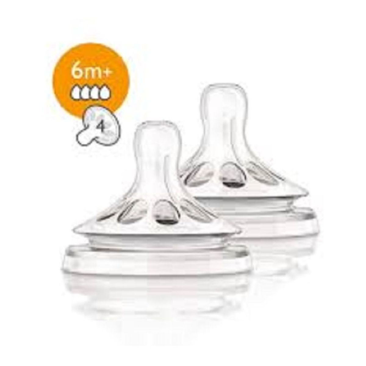 AVENT - 2 chupos repuesto tetero avent natural flujo rapido 6 meses