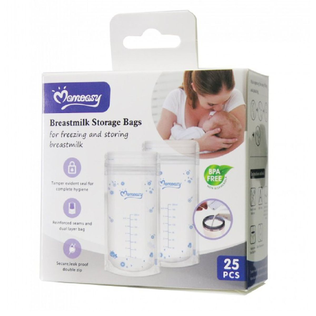 BEBE - Bebe bolsas lactancia almacenamiento banco leche materna x50