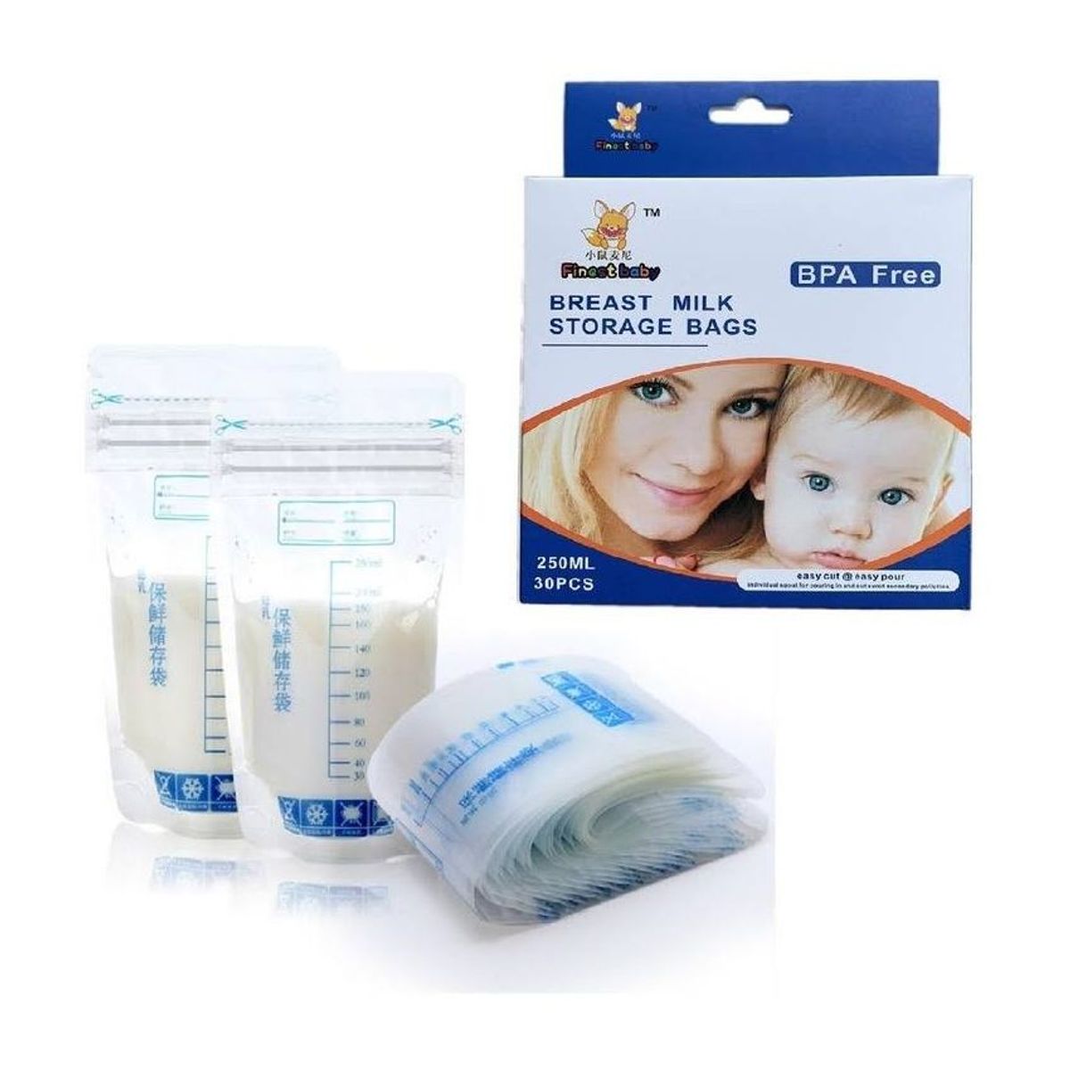 GENERICO - Bebe bolsas almacenamiento banco leche materna x 30 lactanci