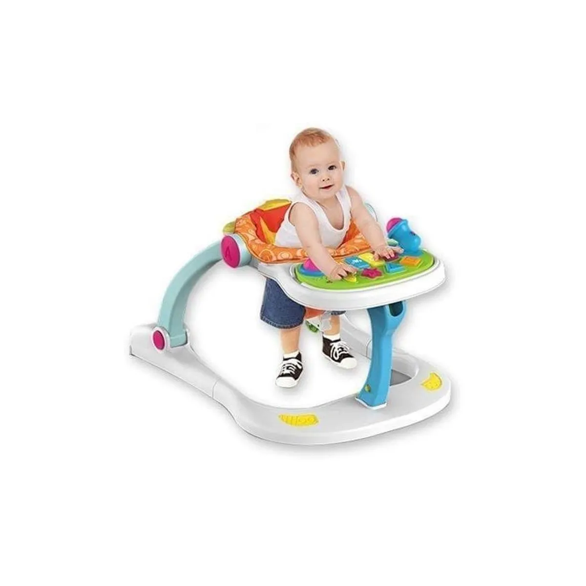 HUANGER - Caminador Bebe 4 en 1 Comedor Andadera Musical Luces Unisex