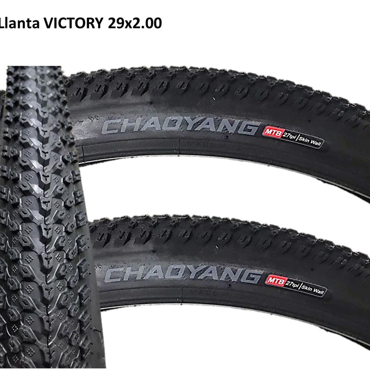 CHAOYANG - Llanta Bicicleta Rin 29x200 Chaoyang Coraza Mtb X 2unidades