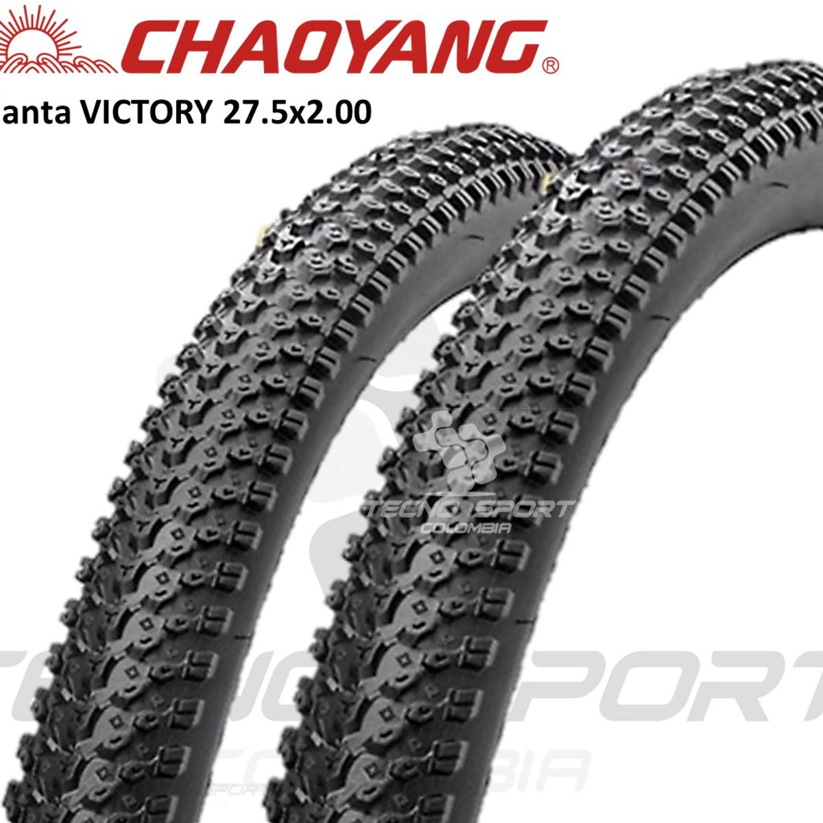 CHAOYANG - Llanta Bicicleta Rin 27.5 X 2.0 Chaoyang Coraza Mtb X 2 Unid