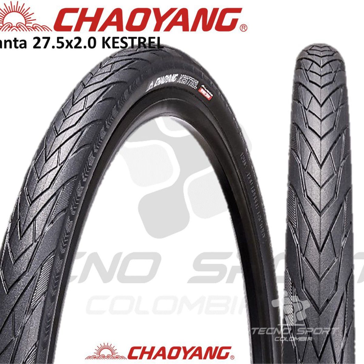 CHAOYANG - Llanta bicicleta chaoyang rin 27.5 lisa ciudad x 2 unidades