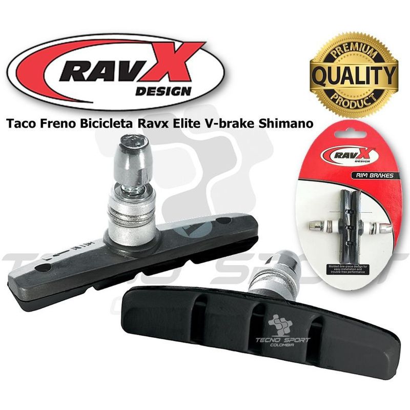 GW - Taco freno bicicleta ravx elite v-brake mtb shimano repuesto