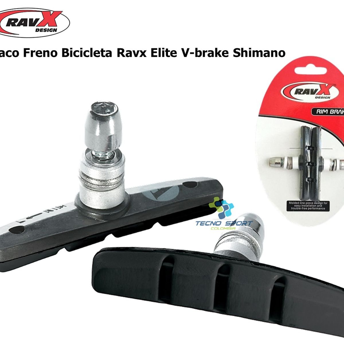 GENERICO - Taco freno bicicleta ravx elite v-brake mtb shimano repuesto