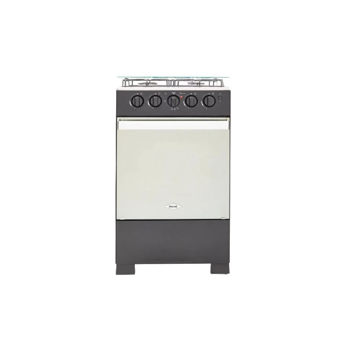 HACEB - Estufa de Piso Haceb 4 Puestos Gas Natural Gratinador Romero Reflex