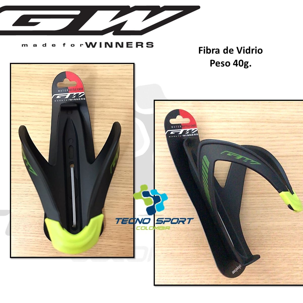 GW - Base soporte porta caramañola termo bicicleta ciclismo 40g