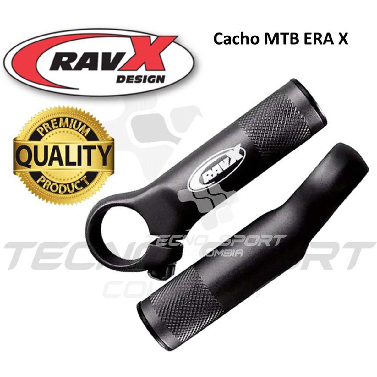 GENERICO - Cachos extencion de manubrio ravx era x para bicicleta mtb