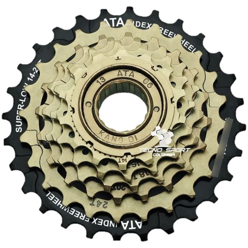 GW - Pacha bicicleta rueda libre 6 velocidades 14 -28 piñon rosca