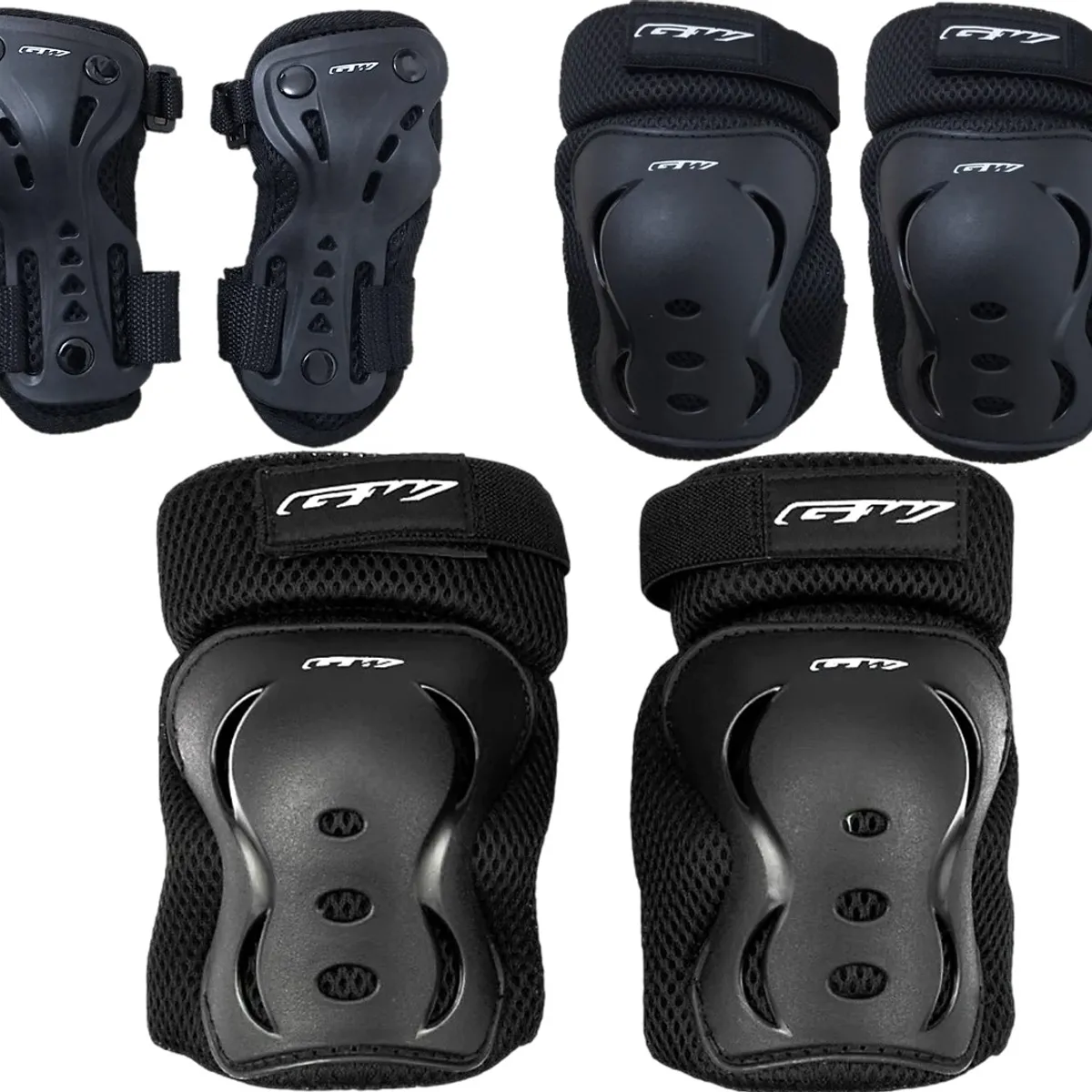 GW - Kit protector gw niño niña bicicleta patinaje patineta 6pzs
