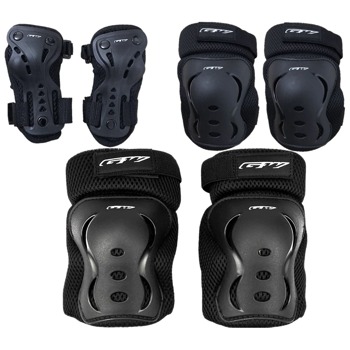 GW - Kit protector gw niño niña bicicleta patinaje patineta 6pzs