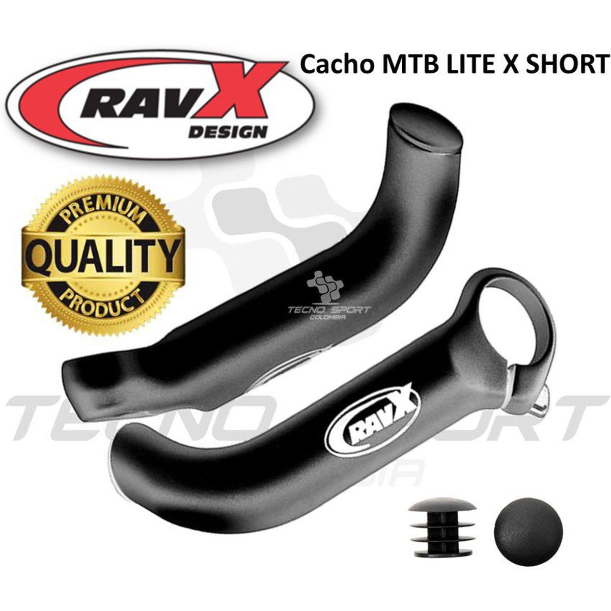 GW - Cachos ravx extensión manubrio bicicleta mtb aluminio par