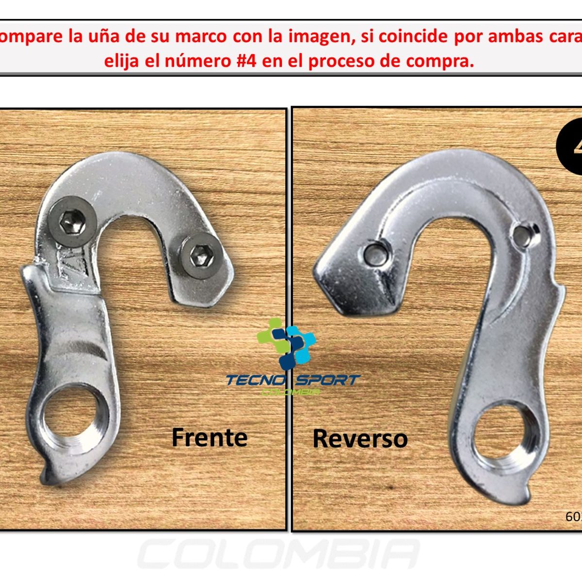 GW - Uña pata tensor marco bicicleta puntera aluminio mtb y ruta