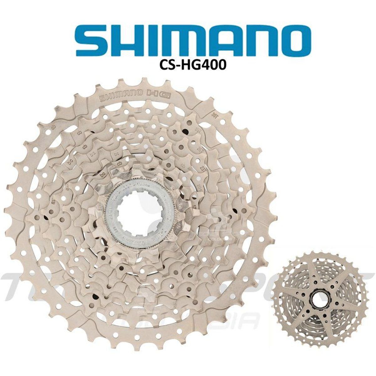 SHIMANO - Pacha bicicleta shimano hg400 cassette 9v 12-36 mtb