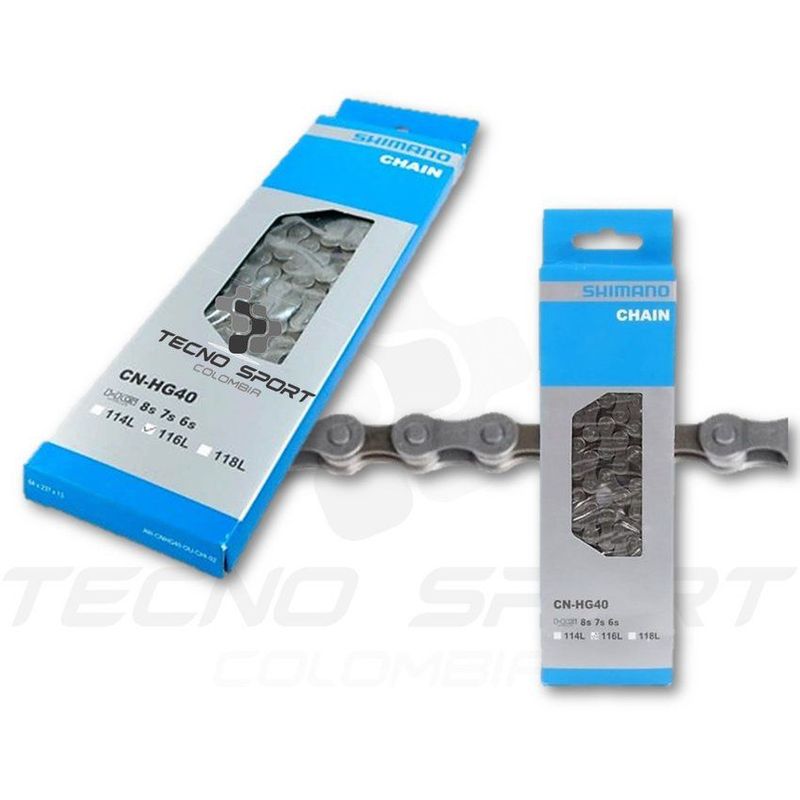 SHIMANO - Cadenilla shimano hg40 8 v cadena bicicleta ruta y montaña
