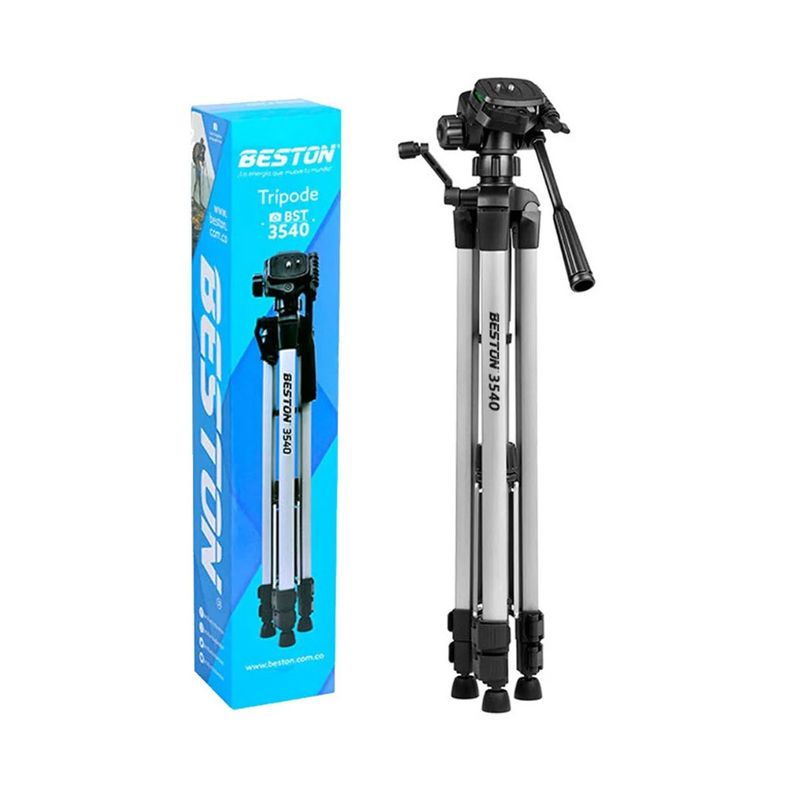 BESTON - TRÍPODE BESTON 3520 140CM + ESTUCHE + SOPORTE CELULAR