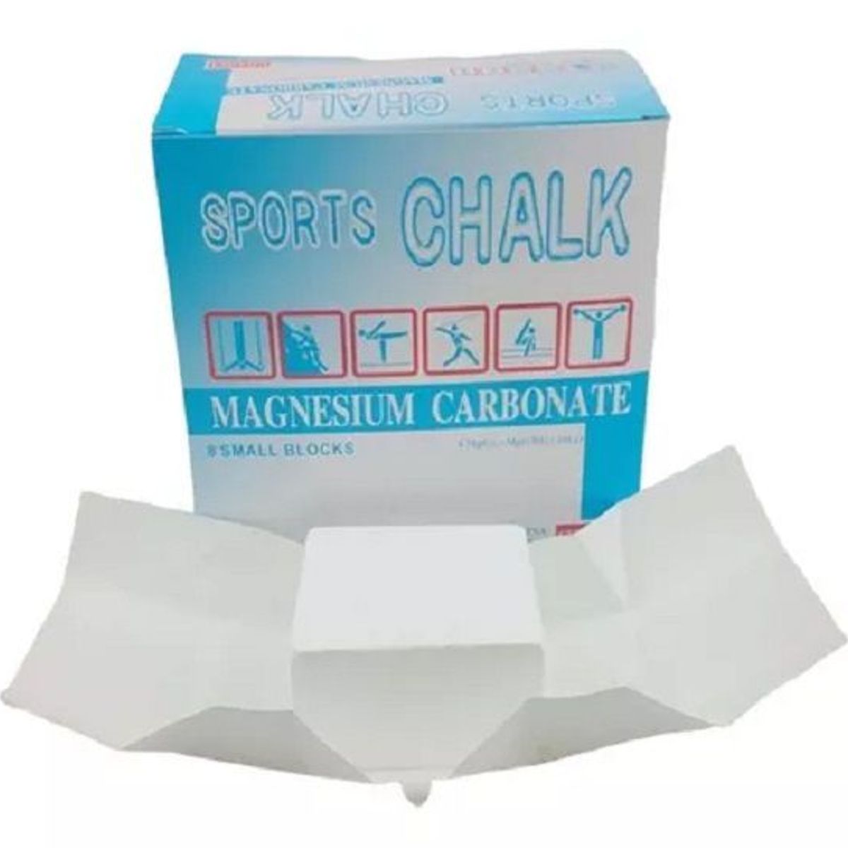 SPORT FITNESS - Tiza De Magnesio Caja X 8 Bloques Entreno Crossfit/Barras