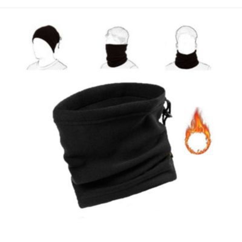 FRIOLENTA - Tapabocas Bandana Cuello Protección Frío Invierno - Negro.