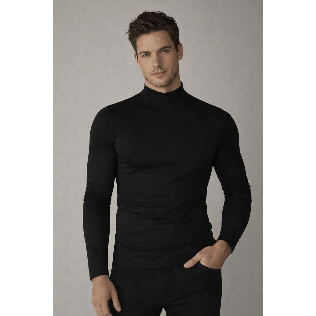 FRIOLENTA - Camiseta Interior Termica frío Invierno - negro
