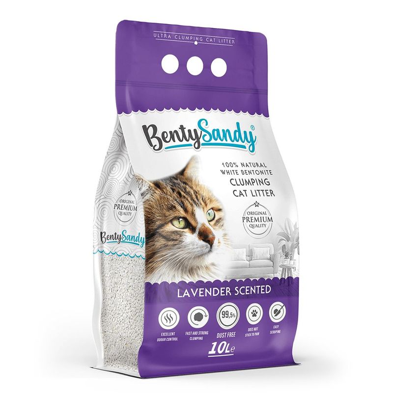 BENTYSANDY - Arena Para Gatos Bentysandy Ultra Absorbente Aglomerante 10l