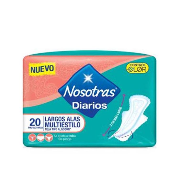 NOSOTRAS - Protectores Diarios Nosotras Largos X 20 Unidades