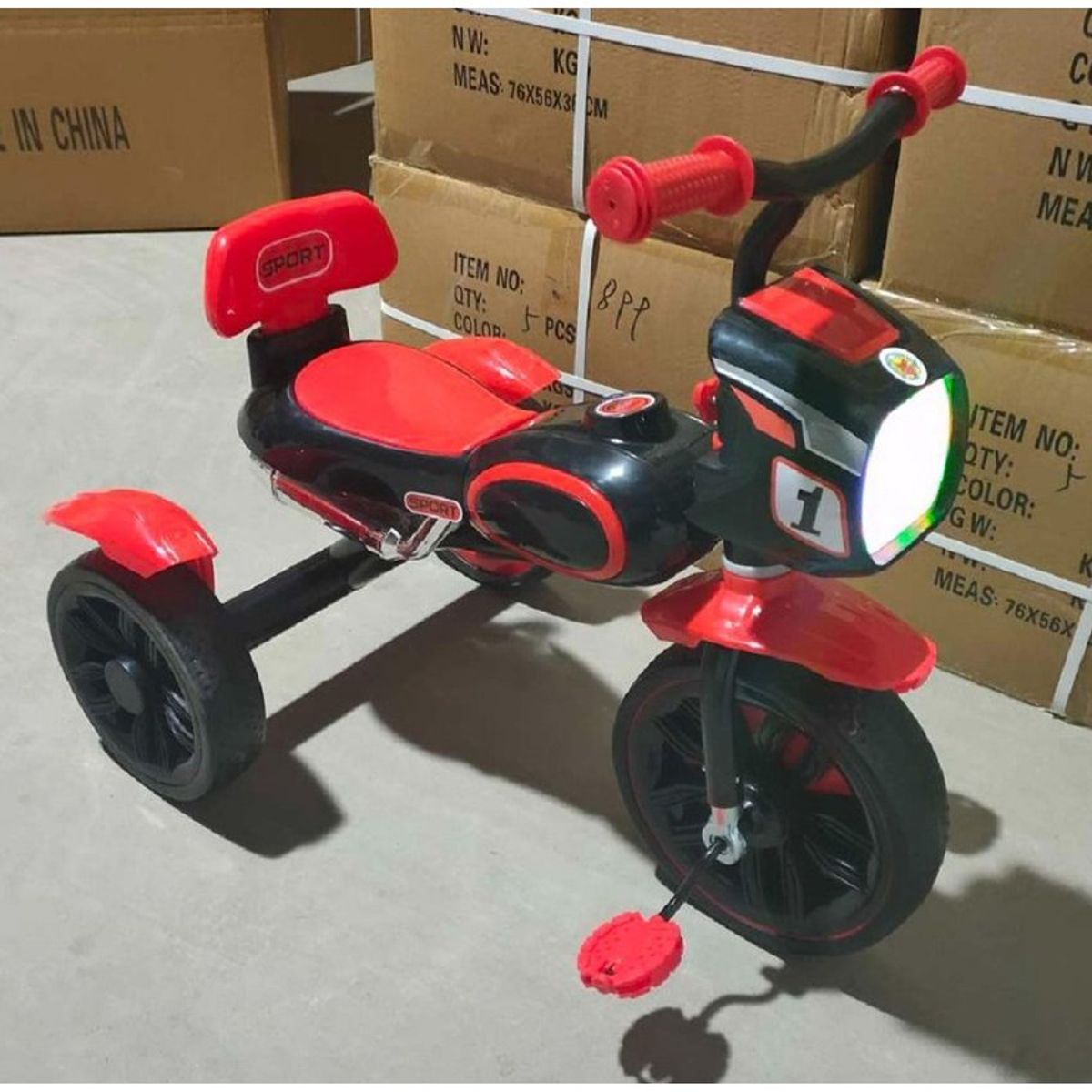 GENERICO - Triciclo Bebe Infantil Musical Paseador Oferta Moto Verde