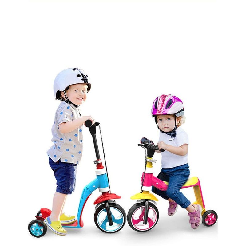 GENERICO - Patineta Bebe Scooter 2 en 1 Bicicleta Iniciación Niña ROSADO