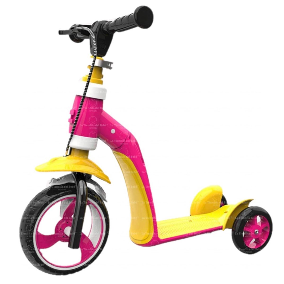 GENERICO - Patineta Bebe Scooter 2 en 1 Bicicleta Iniciación Niña ROSADO