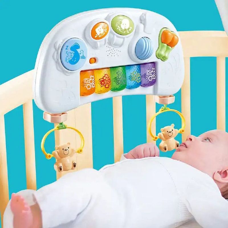 Silla Mecedora Vibradora Bebe Bandeja y Piano Musical 0-4 añ