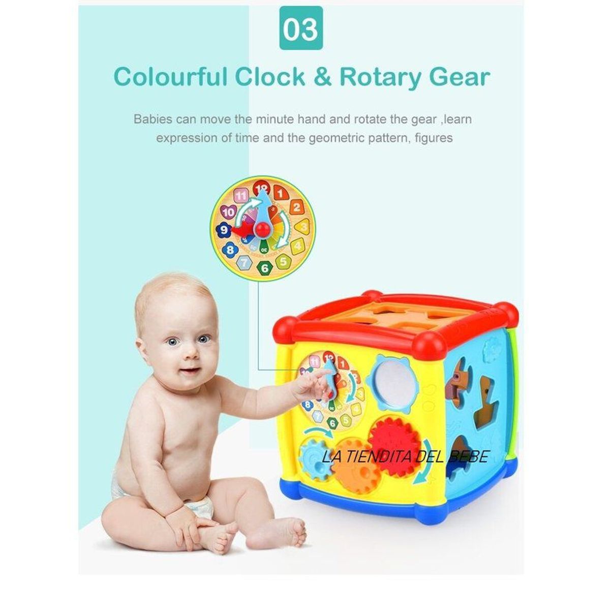 HUANGER - Cubo didáctico bebes y niños unisex musical