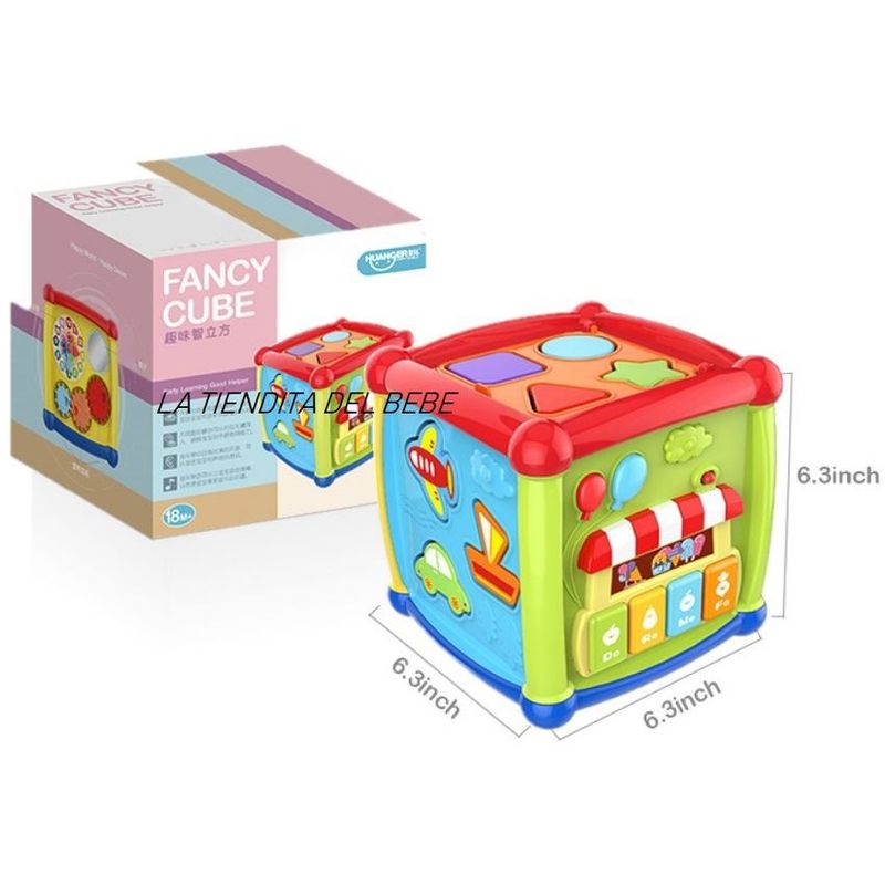 Cubo didáctico bebes y niños unisex musical HUANGER