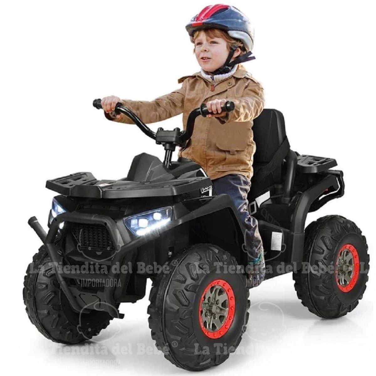 GENERICO - Moto Bebe Cuatrimoto Batería Eléctrica 2a10 Años Roja Dakar