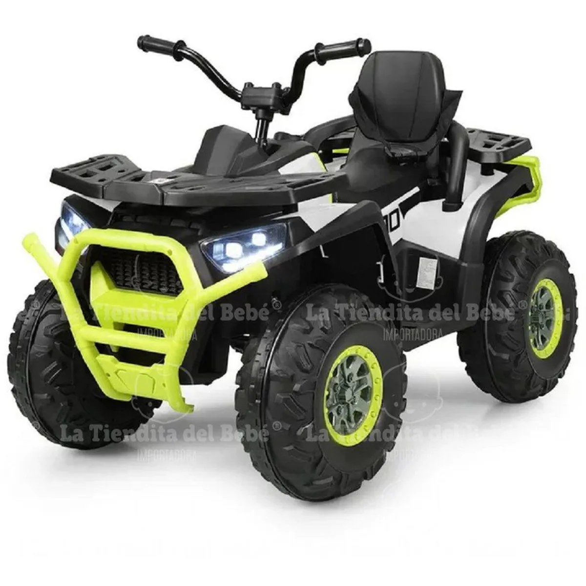 GENERICO - Moto Bebe Cuatrimoto Batería Eléctrica 2 a 10 años Blanca