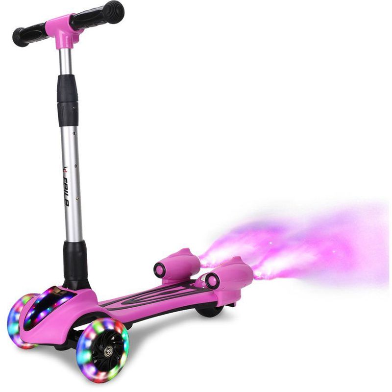 GENERICO - Monopatin Patineta niña niño scooter 3 llantas bebe humo usb
