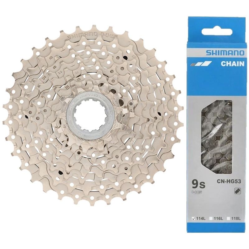SHIMANO - Pacha cadenilla Bicicleta Shimano Cassette Hg400 9V 11-34