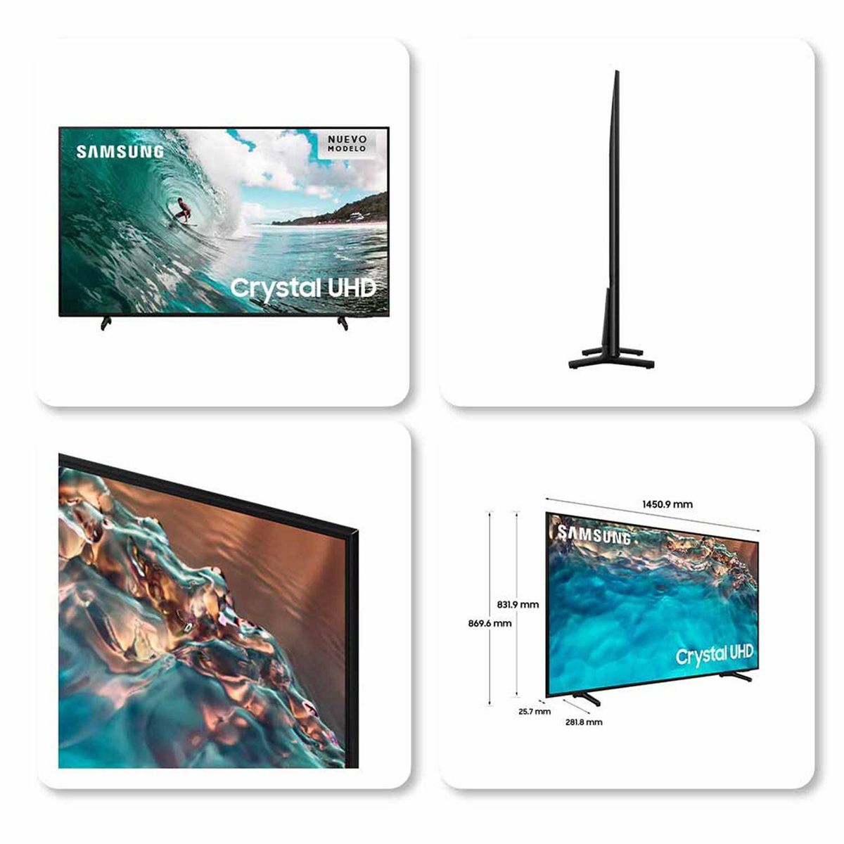 SAMSUNG - Televisor Samsung 65 pulgadas Crystal 4K Ultra HD Smart TV
