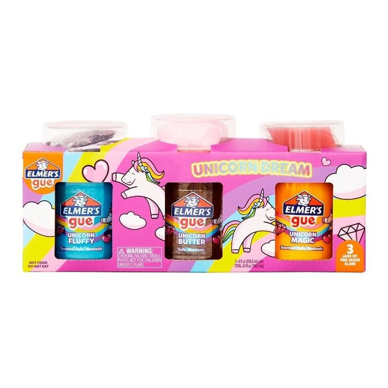 ELMERS - Kit Slime Elmer's Juguete Plastilina Maleable Niñas Niños X3