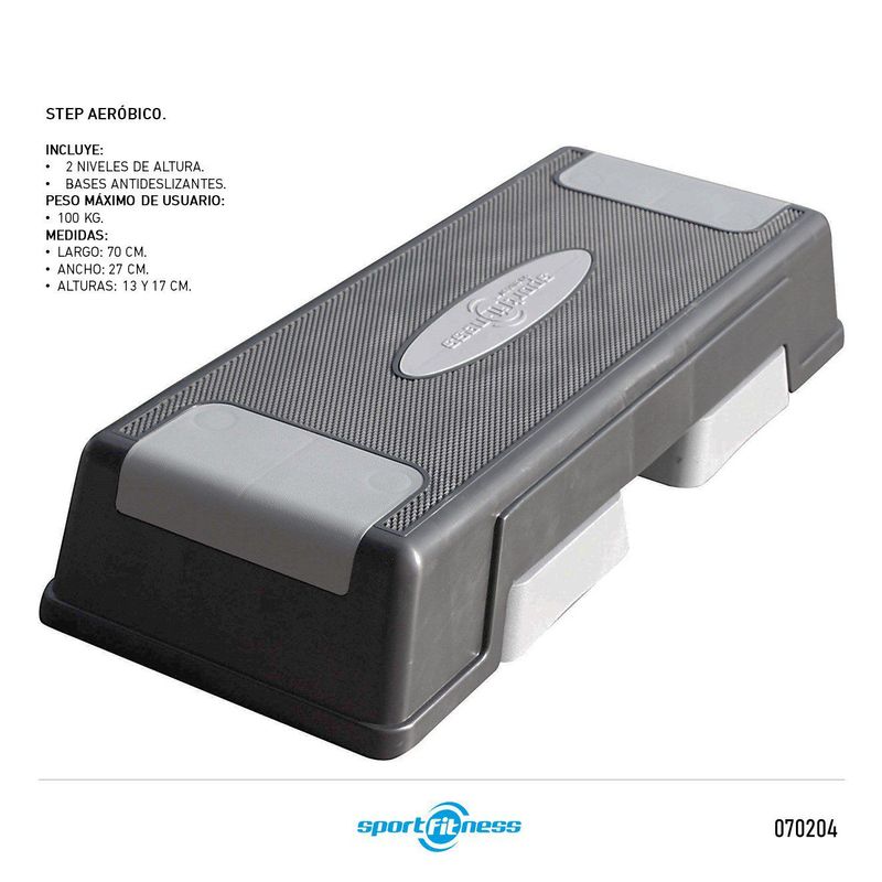 SPORT FITNESS - Step Aeróbico - (2 Niveles)  Sportfitness