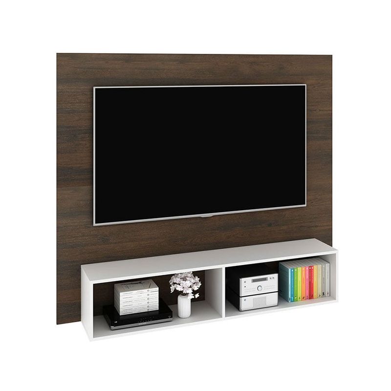 MUEBLES 2020 - Panel para TV Esperanza RústicoBlanco