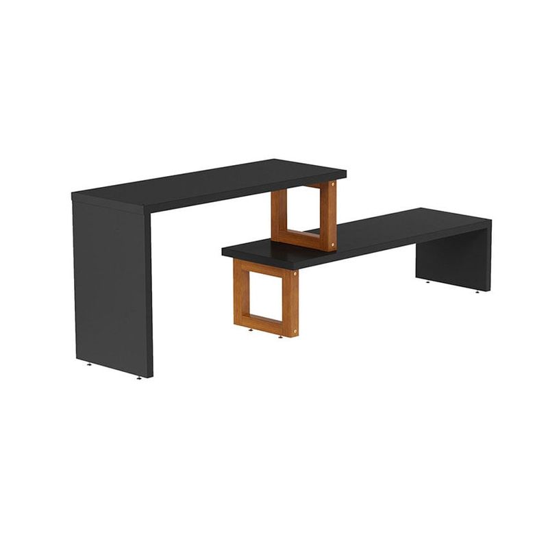 MUEBLES 2020 - Mesa auxiliar Glam Negro Almendra