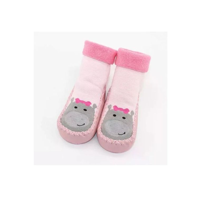KIDSHOP - Medias Con Suela Antideslizante Zapatos Bebe Hipo Rosa