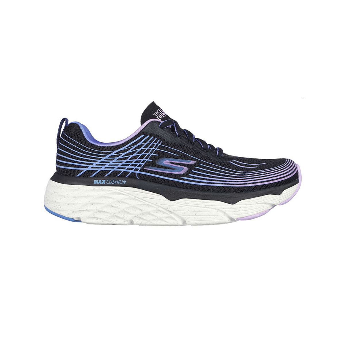 SKECHERS - Tenis Mujer Skechers Max Cushioning Elite - Negro - Morado
